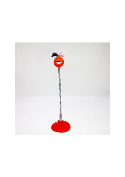 Tineke Vantuzlu Yayli Gülen Yüz Kedi̇ Oyuncaği 1 Adet (Turuncu)