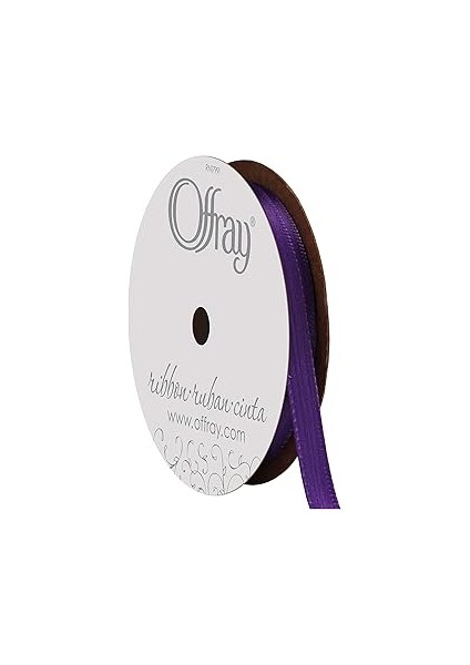 Berwick Unbekannt Offray Single Face Saten Ribbon, Regal Purple, 1/4 Inch x 18 Feet