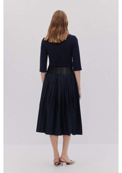 Triko Pamuk Karışımlı Kemerli Elbise fiyatları