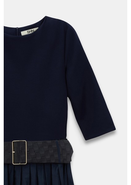 Triko Pamuk Karışımlı Kemerli Elbise fırsatları