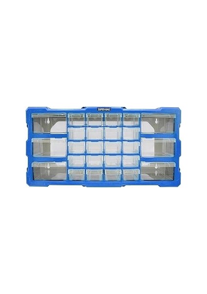 Süper Bag Mono Blok Çekmece Seti 26'li Hobby Organizer Seti Monoblok Çekmece Vida Dübel Kutusu Takı