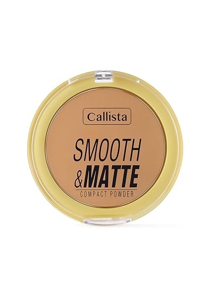 Callista Smooth Matte Compact Powder Mat Görünümlü Pudra 30 Dark Honey
