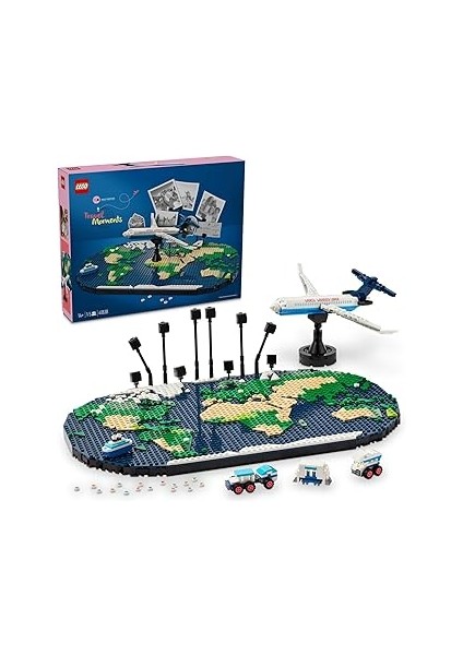 Seyahat Anıları 41838 - Seyahat Etmeyi Seven Aileler Için Dünya Haritası Içeren Yaratıcı Oyunc