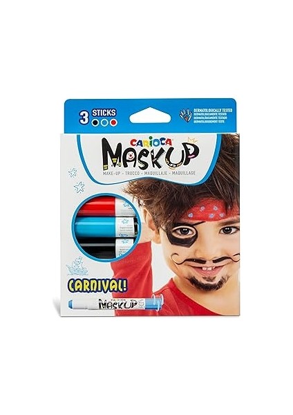 Carioca Mask Up Yüz Boyası – Karnaval (3 Renk)