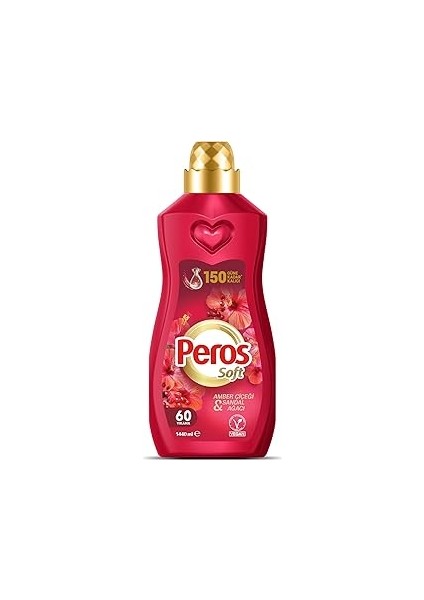 Peros 1440 ml Konsantre Yumuşatıcı Amber Çiçeği & Sandal Ağacı