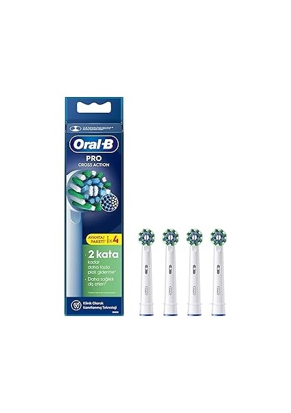 Cross Action X-Filament Şarjlı Diş Fırçası Yedek Başlığı 4 Adet