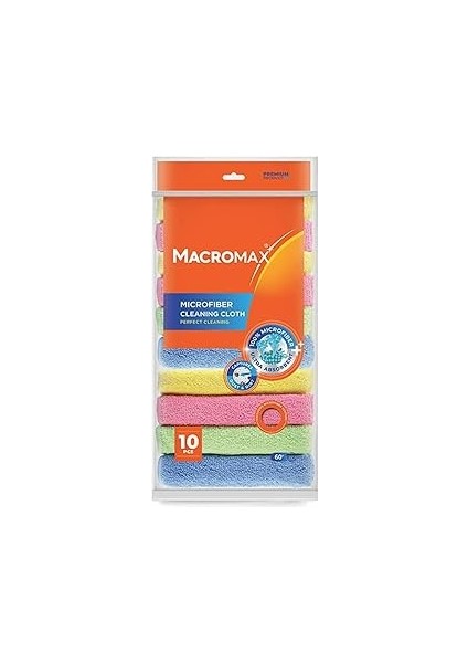 Macromax Rengarenk Mikrofiber Bez Mutfak Banyo X10 Avantaj Paket