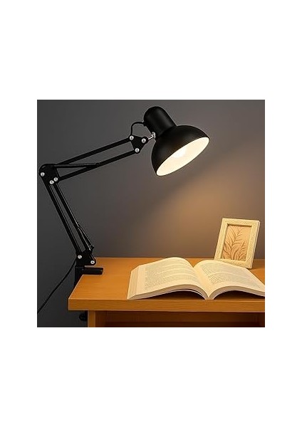 Coverzone Kıskaçlı Masa Lambası 3 Farklı Değiştilebilir Sıkıştırma Yöntemi - Açısı Ayarlanabilir 3