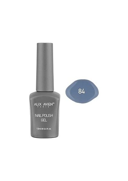 Alix Avien Mor Kalıcı Oje 84-Yoğun Renk Veren Oje 12 Ml-Nail Uv Gel Polish 84