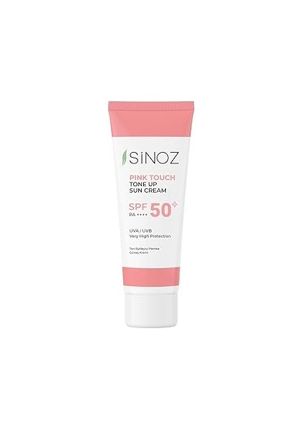 Sinoz Pink Touch SPF50+ Cilt Aydınlatıcı Pembe Yüz Güneş Kremi 50ML-TÜM Ciltler Için-Pa++++