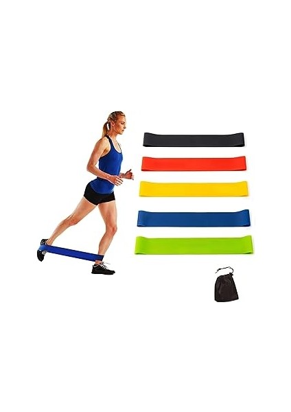 Egzersiz Için Direnç Döngüsü Egzersiz Bantları Kadınlar ve Erkekler Için Elastik Egzersiz Bandı Ev