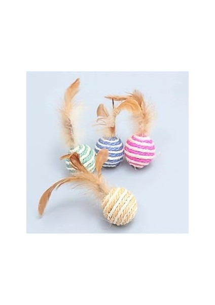 Ti̇neke Kedi Köpek Oyun Topu Tüylü 1 Adet