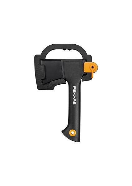 Fiskars Kamp Baltası, Masif, Taşıma Çantası Ile, Yapışmaz Kaplama, Çelik Bıçak/fiberglas Plastik Sa