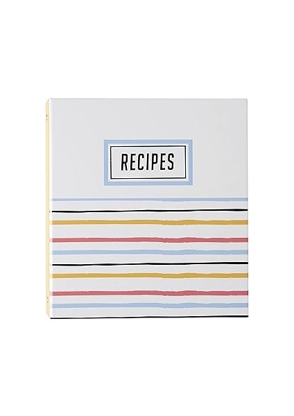 C.r. Gibson Bloom Cep Sayfası Kitap Klasörü, Tarif Dizin Kartları, 21,5 cm G x 23,7 cm U, Çok Renkl