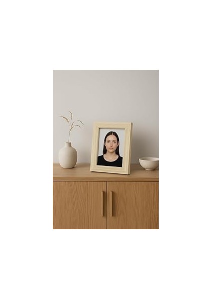 Emores Ahşap Resim Çerçevesi 3'lü Set Halinde 5 x 7.6 cm Boyutunda