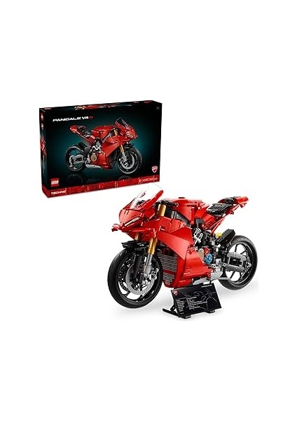 Technic Ducati Panigale V4 S Motosiklet Yapım Kiti – Yetişkin Motor Hayranı Kadın ve Erk