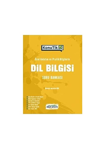 Okyanus Tyt Konutik Dil Bilgisi Soru Bankası