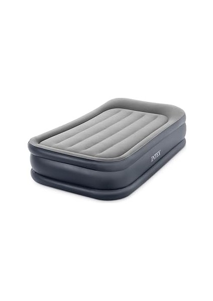 Intex Twin Deluxe Pillow Rest Şişme Yatak, Fiber-Tech Rp