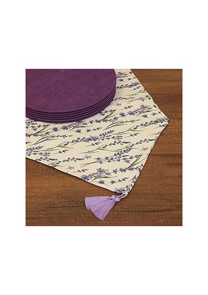 Çiçek Desenli Beyaz Zemin Arka Plan Dijital Baskılı Runner Amerikan Servis 40X150 cm