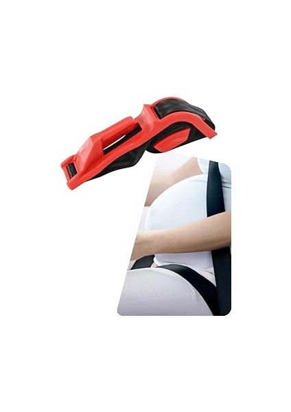 Eggbaby Hamile Emniyet Kemeri Aparatı Hamile Araç Koltuğu Kemeri Kırmızı, Eggbaby