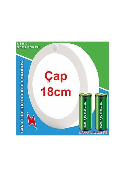 Greentech Şarjlı Hareket Sensörlü LED Aydınlatma / GT-CL05