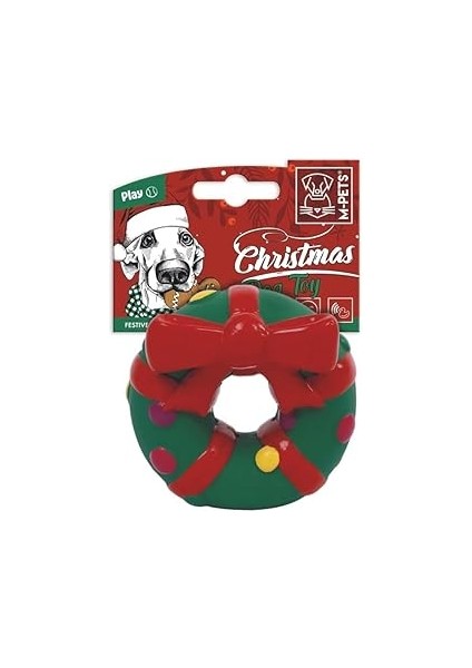 M-Pets Christmas Festive Wreath Köpek Oyuncaği