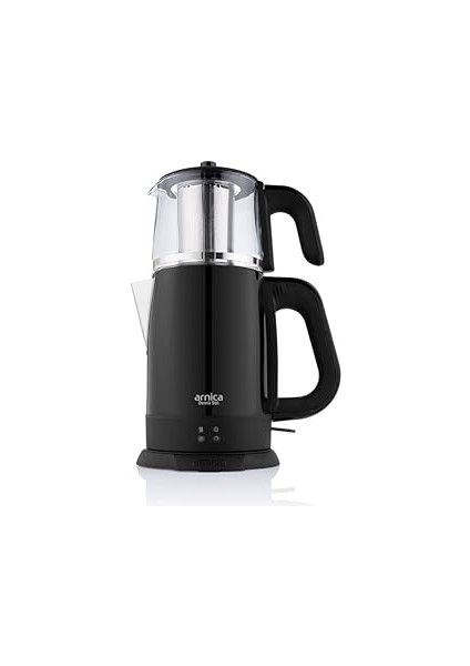 IH33205 Demli Stil Siyah Cam Çay Makinesi