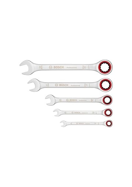 Professional, Cırcırlı Anahtar Seti, Anahtar Takımı 5 Parça, 8,10,13,17,19MM, 1600A02Z3D, Mav