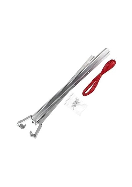 Vivaluxe Kare Alüminyum Katlanır Çamaşır Kurutmalığı – Duvara ve Balkona Monte Edilebilir, Paslanma