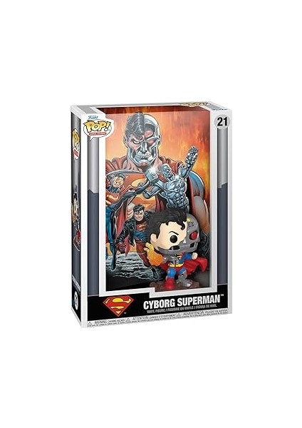 Pop Comic Cover Cyborg Superman Figürü