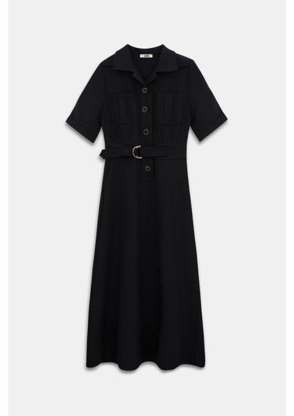 Apoletli Kemer Detaylı Elbise fırsatları