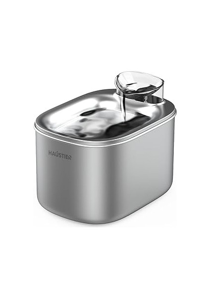 Haustier WF007L Otomatik Kedi Su Sebili, 3.5lt Geniş Hazne, Bpa Içermez, Sessiz (Metal)