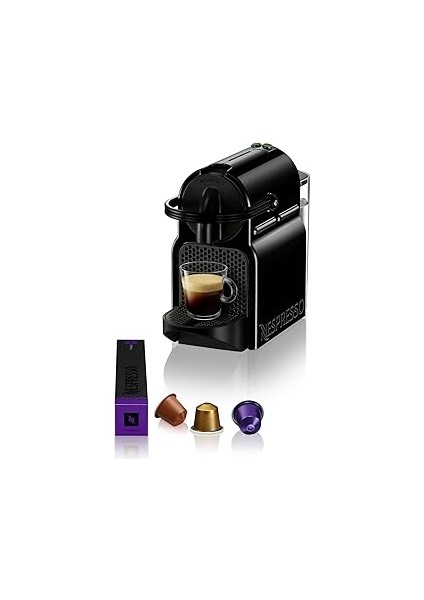D40 Inissia Kapsüllü Kahve Makinesi, Siyah