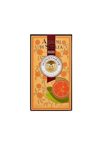 Monotheme Agrumi Di Sicilia Eau Pour Femme/homme, Eau De Toilette, 100 ml