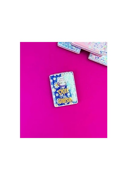 Giftmoda Motto Tasarımlı Dikey Ayna Çiçek Gibisin