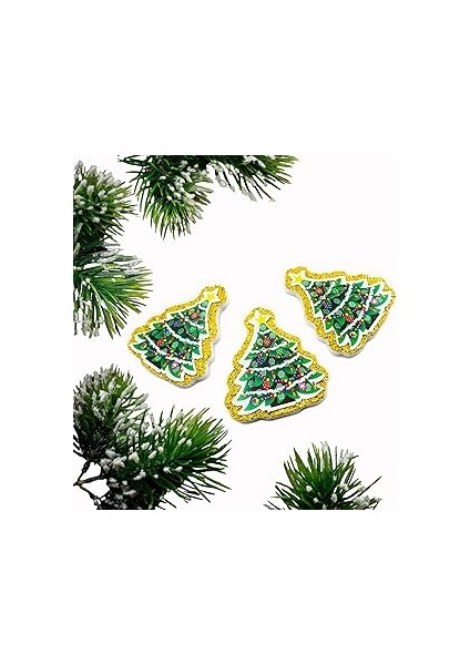 Asılabilir Çam Ağacı Strafor Yılbaşı Süsü (6’lı Set)