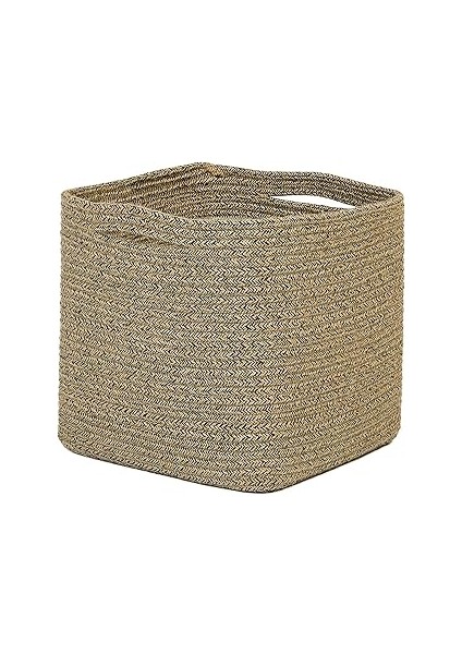 Ocean Textile Siyah Kırçıllı Jüt Halat Sepet 30 x 30 x 30 cm