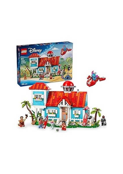 Lilo ve Stiç Plaj Evi 43268-9 Yaş Üzeri Prenses Seven Kız ve Erkek Çocuklar Için 6 Odas