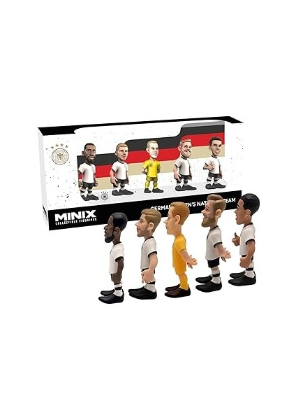 Minix - Dfb Almanya - 5'li Paket - Pvc Figürler 7 cm - A (Ter Stegen/werner/rudiger/fullkrug/musial