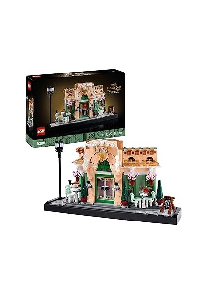 Icons Fransız Kafe 10362 - Yetişkin Kadın ve Erkekler Için Süslü Koltuklar ve Asılı Saksılar I