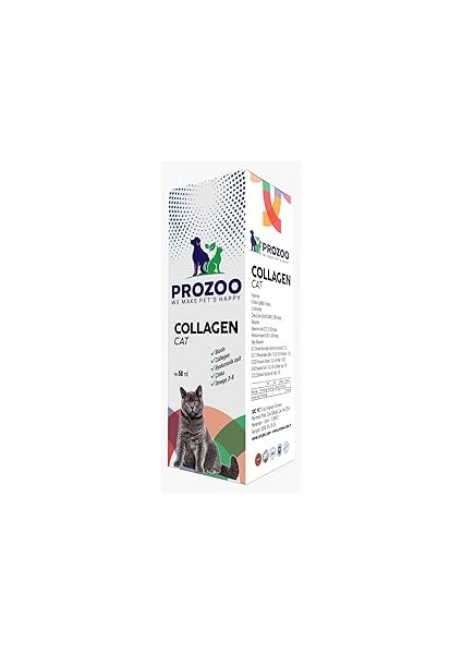 Prozoo Kediler Için Kolajen Damla 50 ml