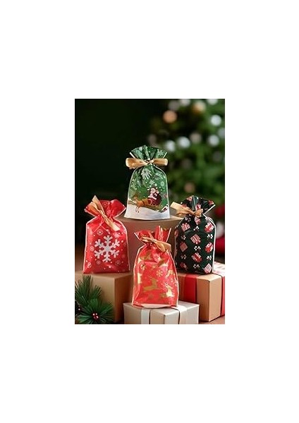 Beysüs Yılbaşı Ağacı Yılbaşı Hediyelik Kese 8'li Büyük