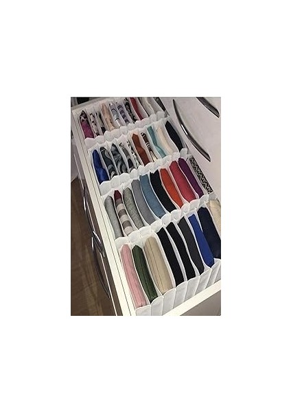 Tineke L Boy Beyaz Çekmece Içi Düzenleyicisi Organizer 8 Gözlü