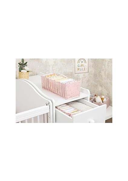 Buti Baby Akordiyon Organizer Çekmece Düzenleyici Medium Pembe 104096