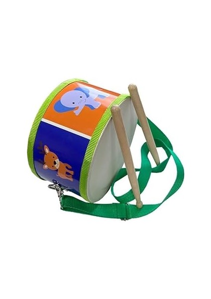 ORF-TF-14GR Örf Aletleri Askılı Yeşil Çocuk Davulu