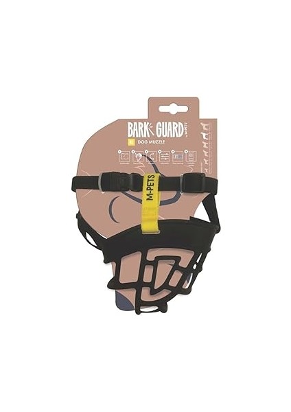 M-Pets Bark Guard Ağizlik (Xxl) Black/yellow