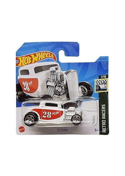 Hot Wheels - ´32 Ford - Racers 7/10 - HKH04 - Short Card - Socal - Beyaz - 2023