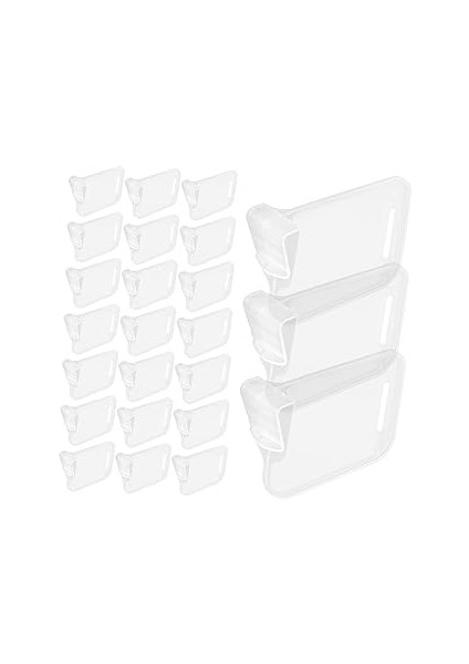 Kyrotech 20'li Buzdolabı Bölücü Klips Seti – Raf Düzenleyici Ayırıcı Klips – Kompakt ve Görünmez Or