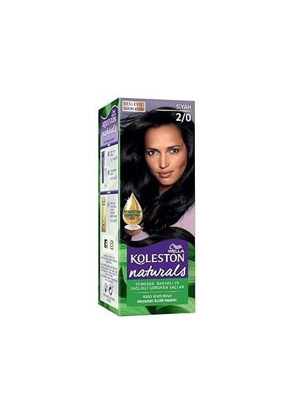 Wella Koleston Naturals Saç Boyası 2/0 Siyah