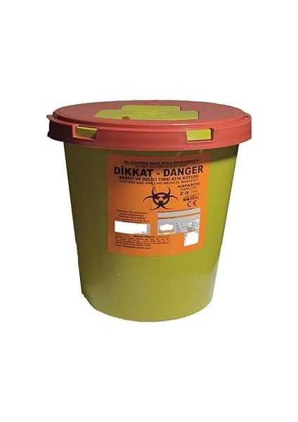 Çeli̇kpençe 5 Adet Tıbbi Atık Kutusu 2lt.